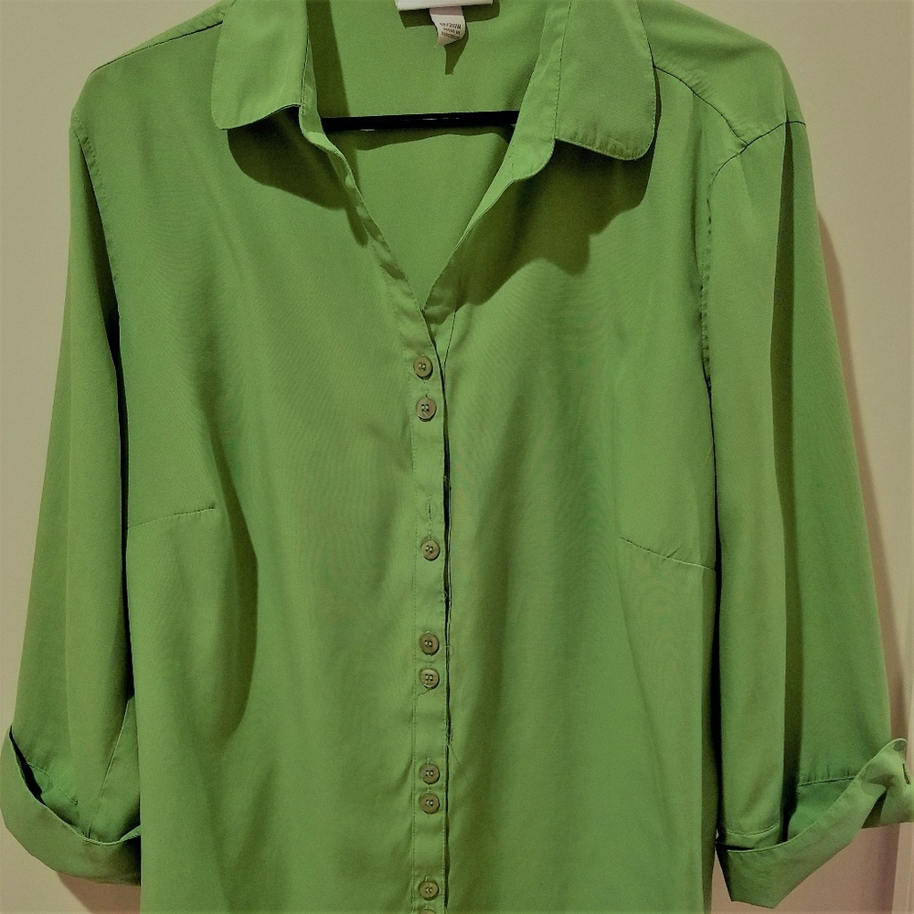 Dressbarn Green Blouse sz 18/20W